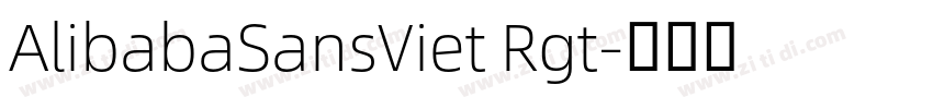 AlibabaSansViet Rgt字体转换